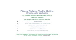 Desktop Screenshot of piscesfishingtackle.com